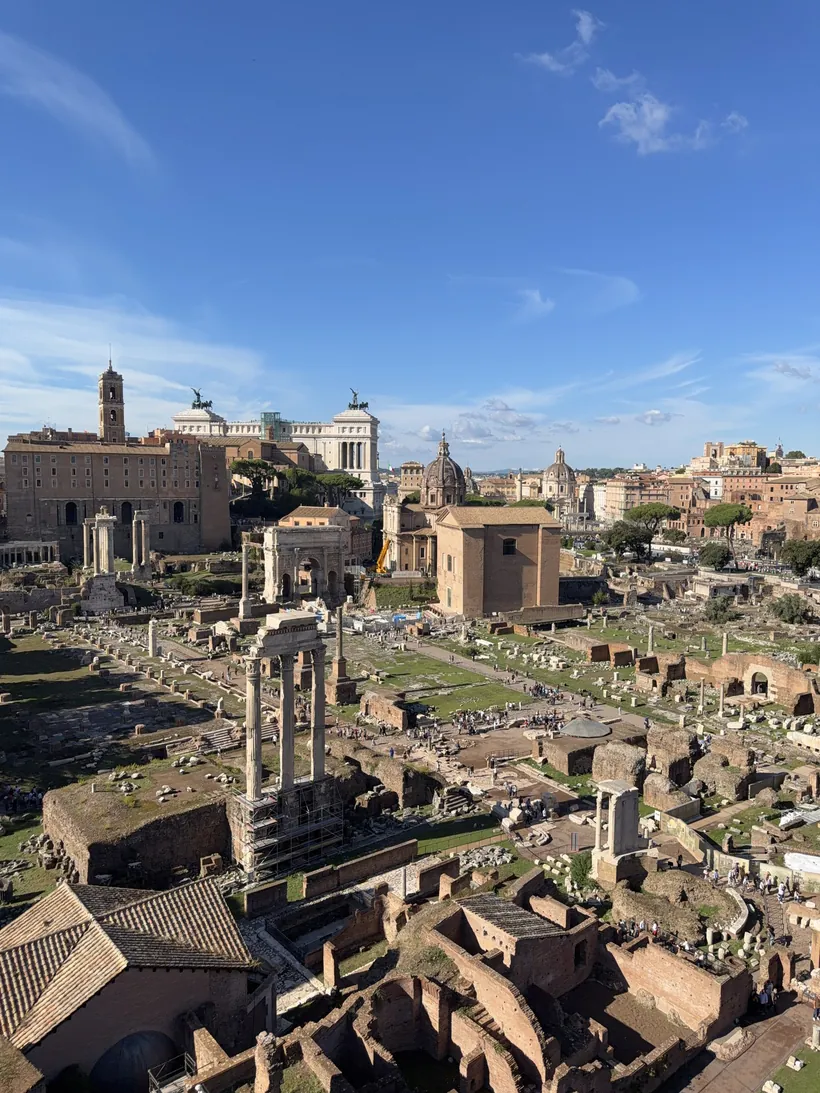 El Foro Romano visto desde un mirador del Palatino
